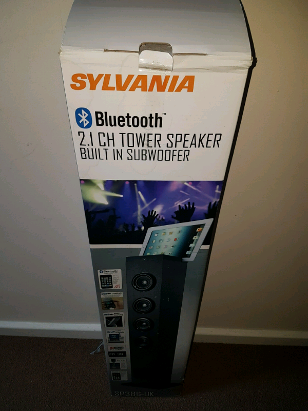 sylvania bluetooth tower speaker